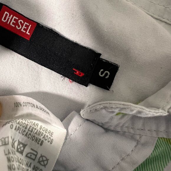 Diesel Western Shirt Mens S Casual Button Up Pearl Snap Plaid - Picture 4 of 8